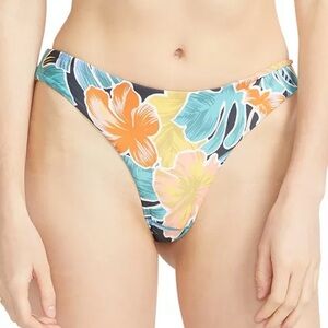 Volcom Orange and Yellow Bikini with Tropical Floral Design